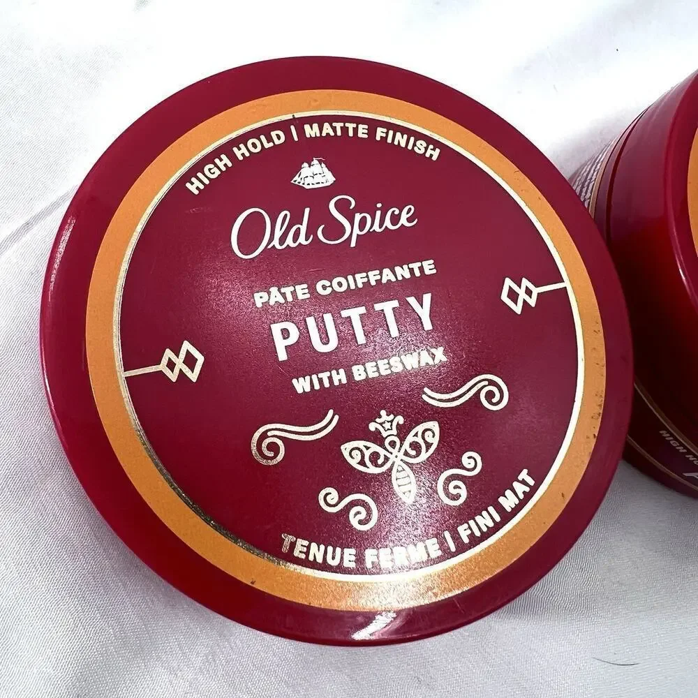 Set of 2 - Old Spice Putty High Hold Matte Finish With Beeswax 2.22 oz